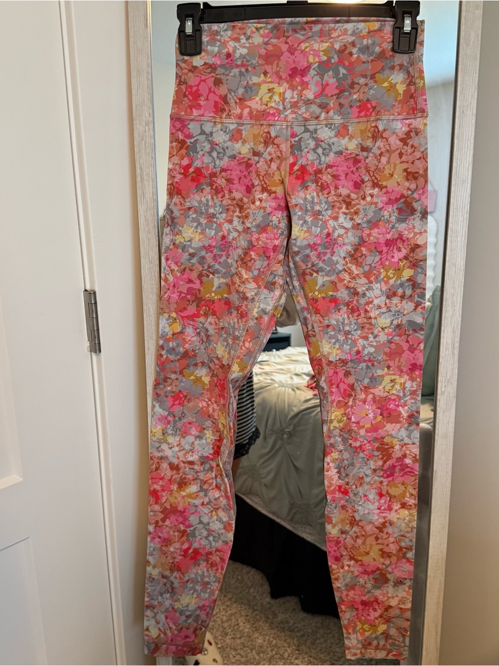 lululemon athletica Pink Floral Print High-Rise Leggings